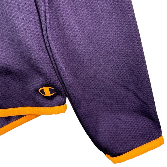 Champion Powertrain DuoFold Warm Ctrl Pullover Quarter Zip Jersey Top Purple M - Picture 3 of 7